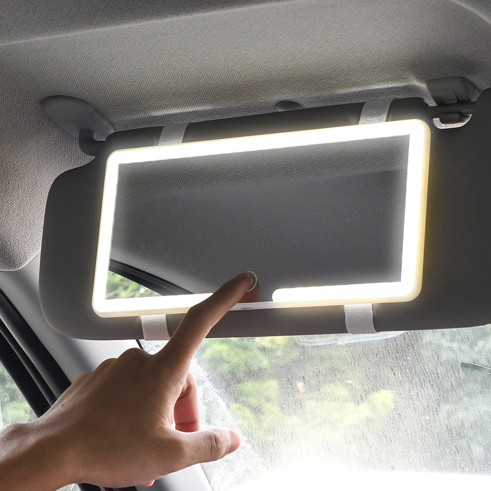Miroir de Maquillage Intelligent pour Voiture avec Éclairage Tactile Réglable