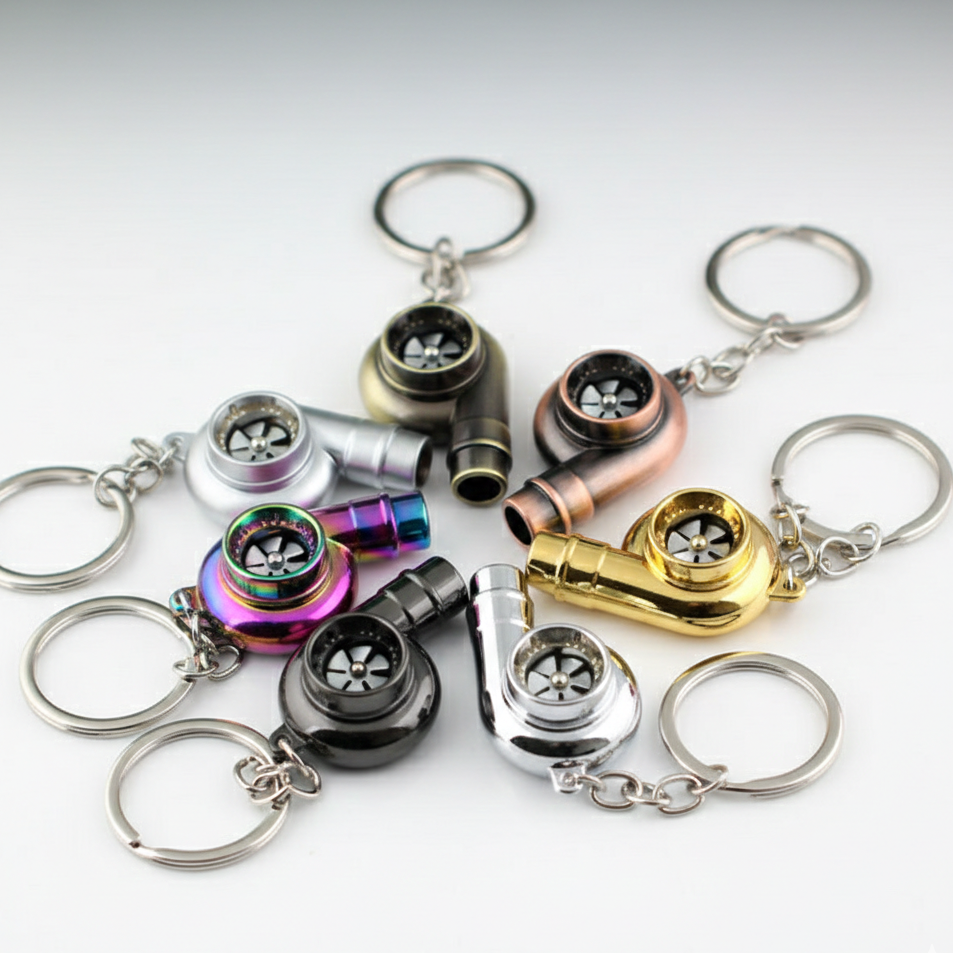 Porte-Clés Turbo "Spool & Whistle" — Haute Précision
