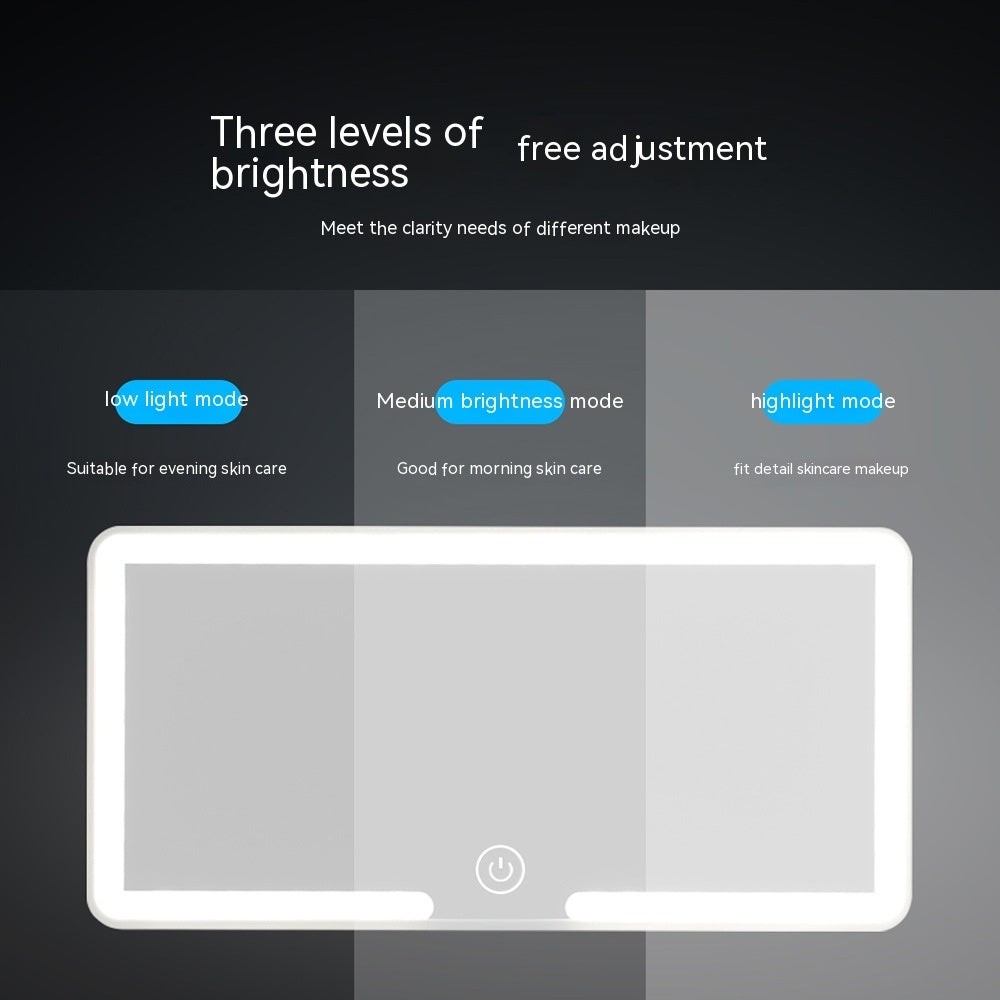 Miroir de Maquillage Intelligent pour Voiture avec Éclairage Tactile Réglable